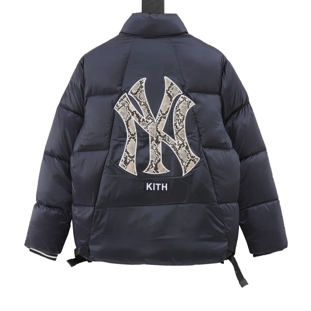 Пуховик KITH &amp MLB ткань высокого качества Мягкий и удобный Зимняя согреться