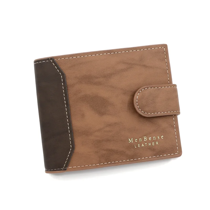 Men's Wallet Made Of Leather Genuine Purse Short Hasp Portmoney Slim Port Money Billeteras Para Hombre Cuero Carteira Masculina images - 6