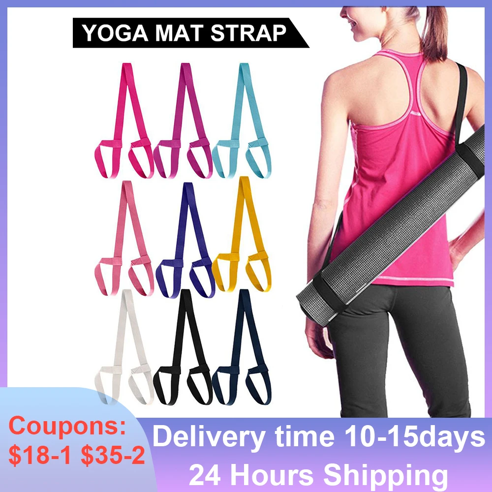 

Yoga Mat Strap Belt Adjustable Sports Sling Shoulder Carry Strap Belt Exercise Stretch Elastic Yoga Belt Yoga Mat Binding Belt
