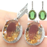 34x16mm stunning 10 2g zultanite color changing alexandrite topaz white bright zircon gift ladies daily wear 925 silver earrings