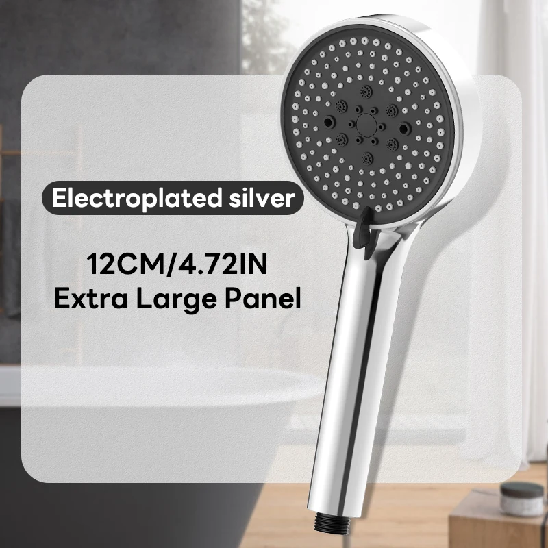 

Регулируемая душевая лейка 12 см ABS-пластик