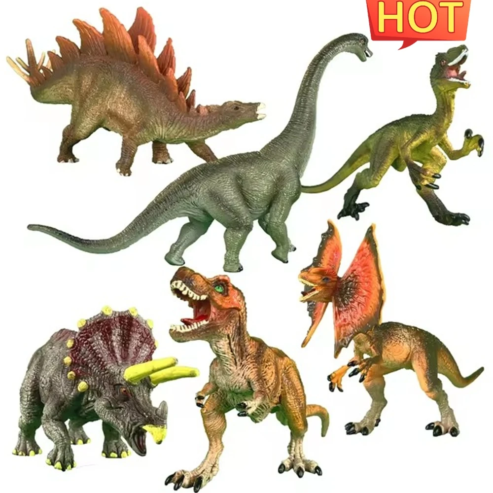 10-дюймовые статические динозавры: T-Rex Стегозавр Трицератопс Брахиозавр