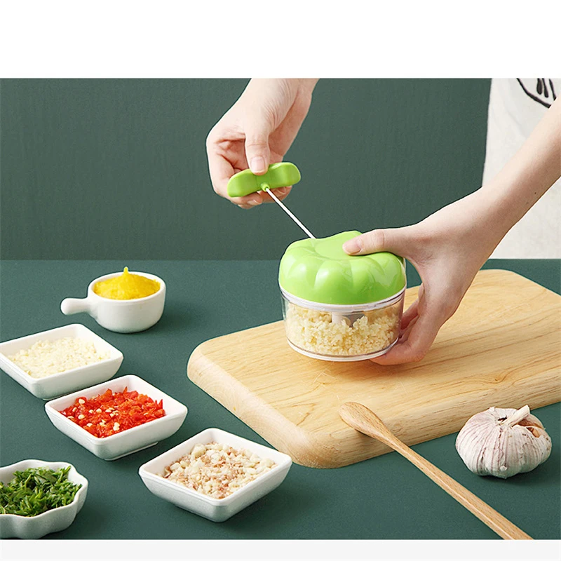 

Portable Grinder Chopper Vegetable Garlic Crusher Onion Cutter Slicer Spiralizer for Kitchen Accessories Manual Food Processors