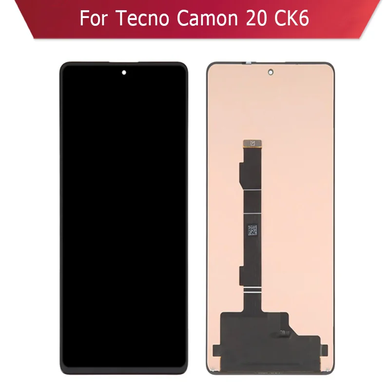 

ЖК-дисплей и сенсорный экран в сборе для Tecno Camon 20 CK6, замена экрана телефона
