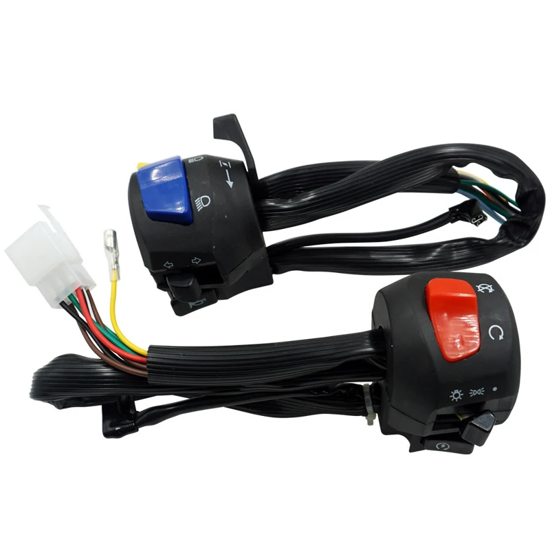 

7/8" 22mm Motorcycle Switches Horn Turn Signal Electric Fog Lamp Light Overlight Start Kill Handlebar Controller Switch Button