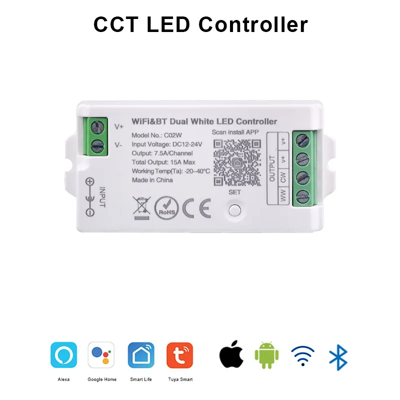 

Tuya RGBW CCT LED контроллер
