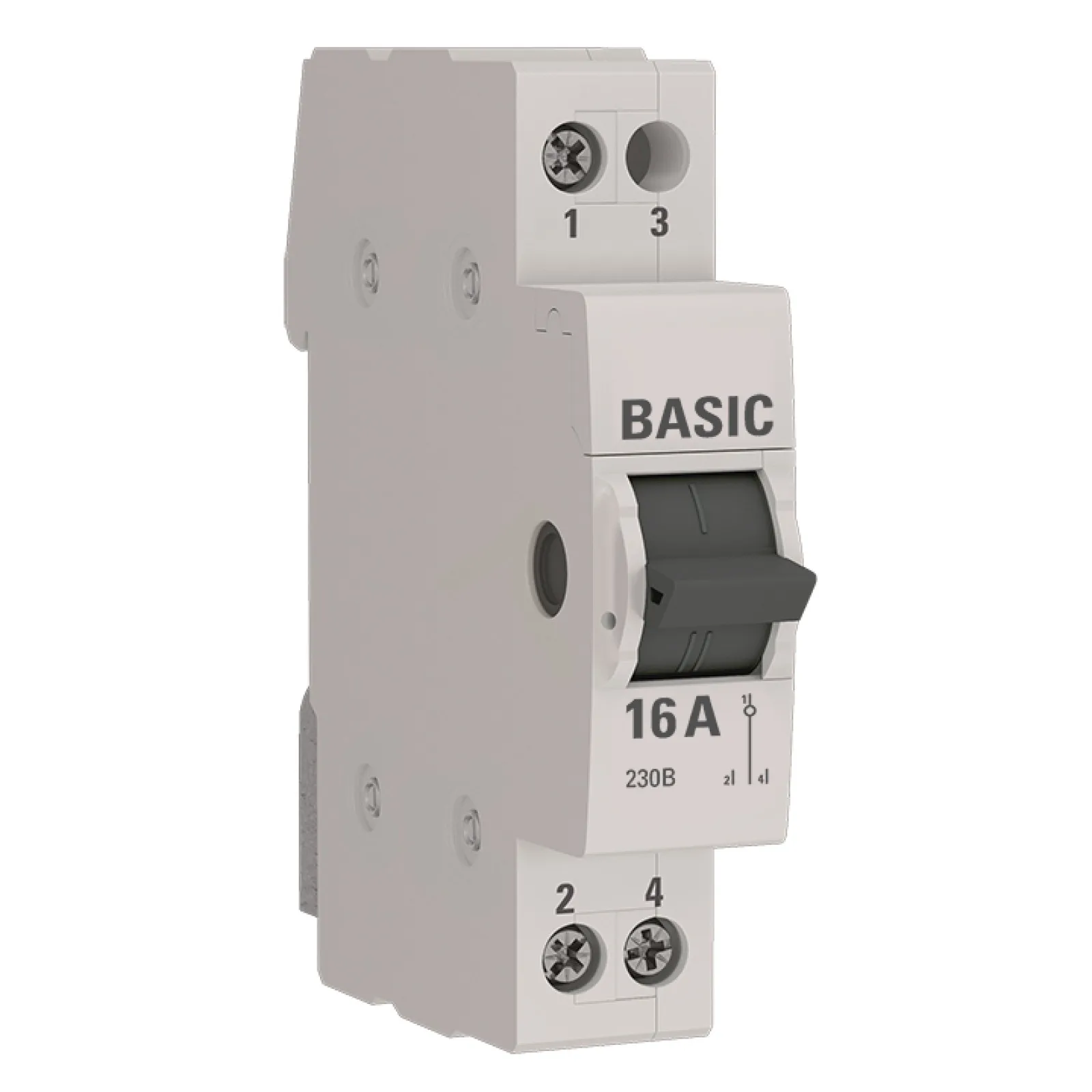Трехпозиционный переключатель 1P 16А Basic - 1 шт
