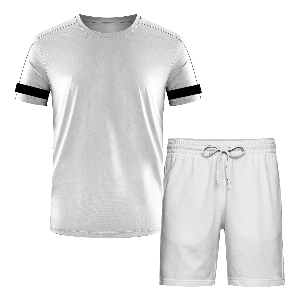 Summer Casual Sport suit 3D Printed Mens Gym Suit 2 Piece Oversized Sportswear Man Tshirt Beach Shorts Outfits Customizable LOGO