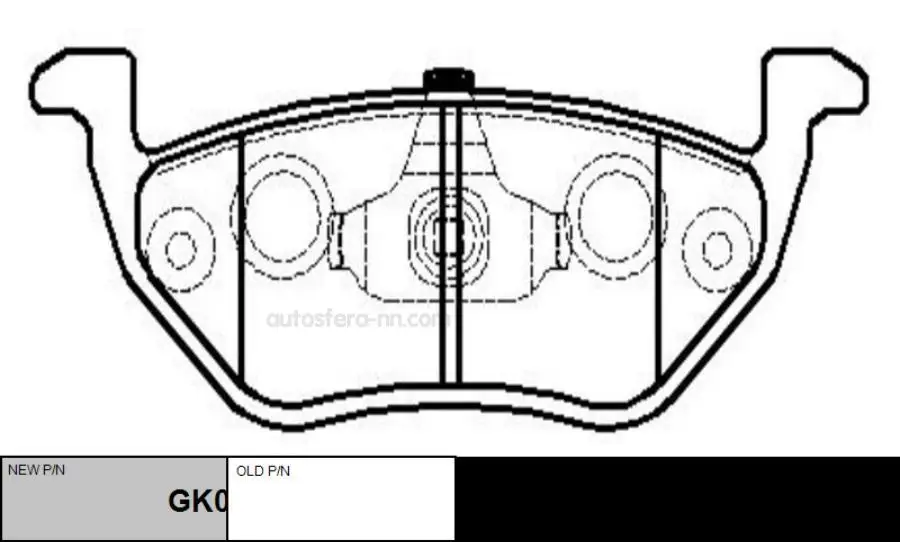 CTR GK0206 колодки дисковые задние Ford Maverick 202330 01 Mazda Tribute 2330 0408