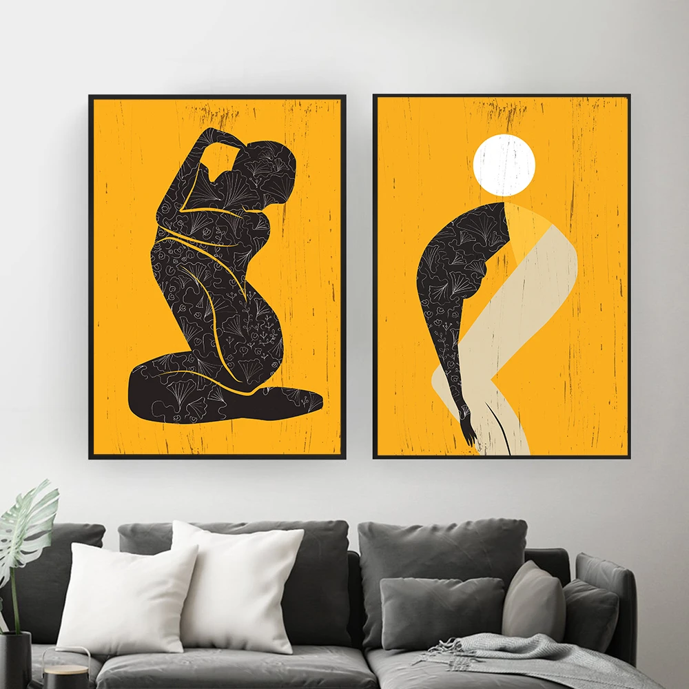 

Женственное красивое искусство, женское тело, искусственная кожа, принт, сексуальная женская Танцевальная Картина на холсте, роспись, гости...