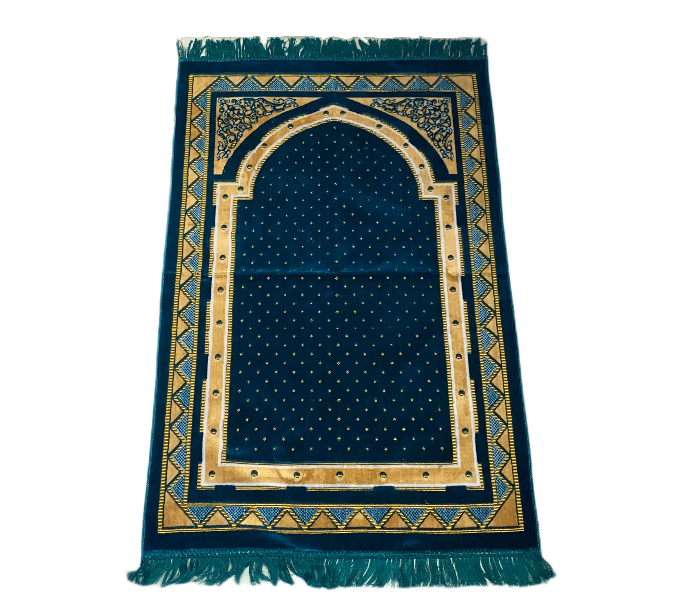 

Muslim Prayer Rug, Velvet Prayer Mat, Islamic Gift Set, Sejjadah, Janamaz, Prayer Rug Gift Set,