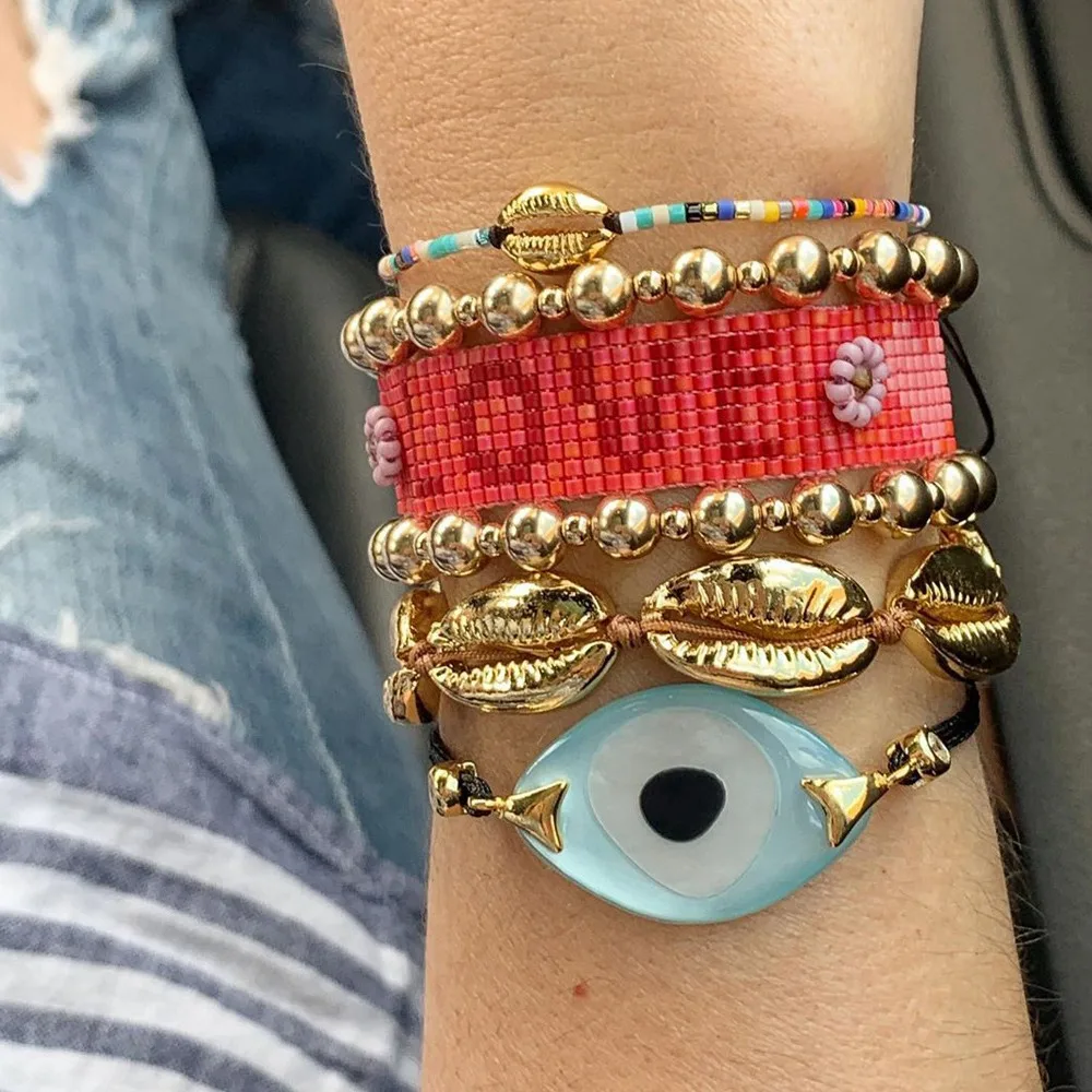 Винтажные геометрические полимерные глаза с металлическим замком Подвесные