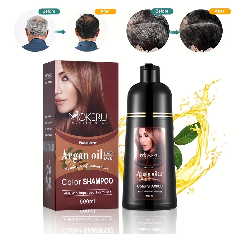 Цветной шампунь для краски волос Argan Oil Краска с натуральными растительными