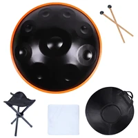 black d minor 910 notes hand pan drum steel tongue drum rav for beginner percussion instrument hand drum with bag stand