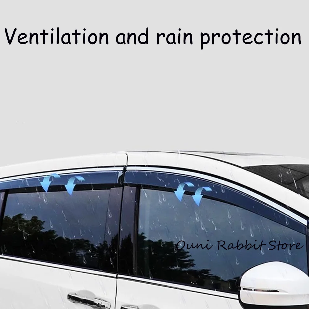 Фото Для MGU9 U9 Maxus Terron 9 SK103 2024~2026 2025: Солнцезащитные и дождезащитные козырьки на боковые окна автомобиля, аксессуары №4