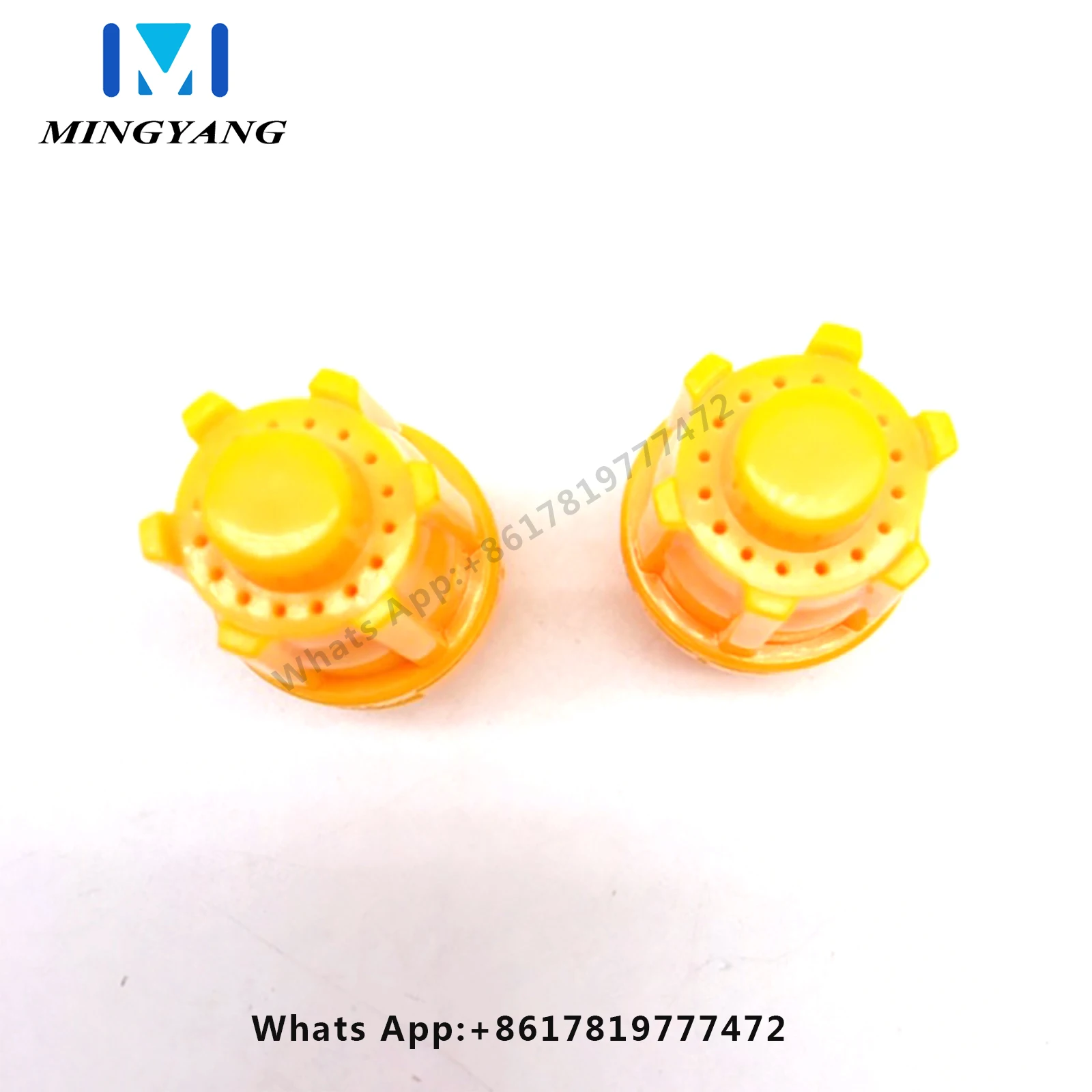 (20PCS/LOT)Yellow Round Hole Round Plastic Cylindrical Blowing Nozzle Nozzle 16-hole Bamboo Nozzle Fixed Air Knife