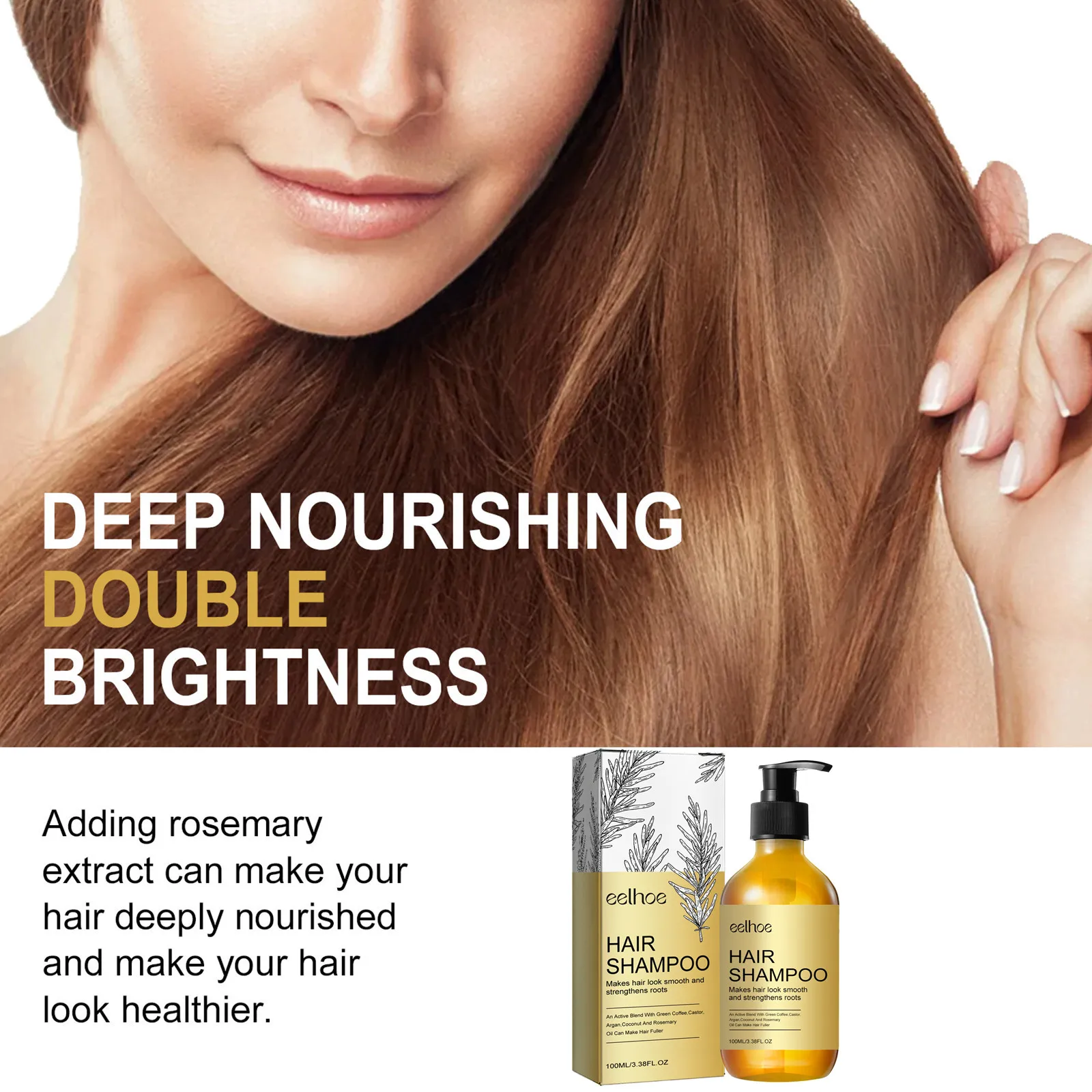 EELHOE шампунь с розмарином для восстановления и ухода за поврежденными волосами 100