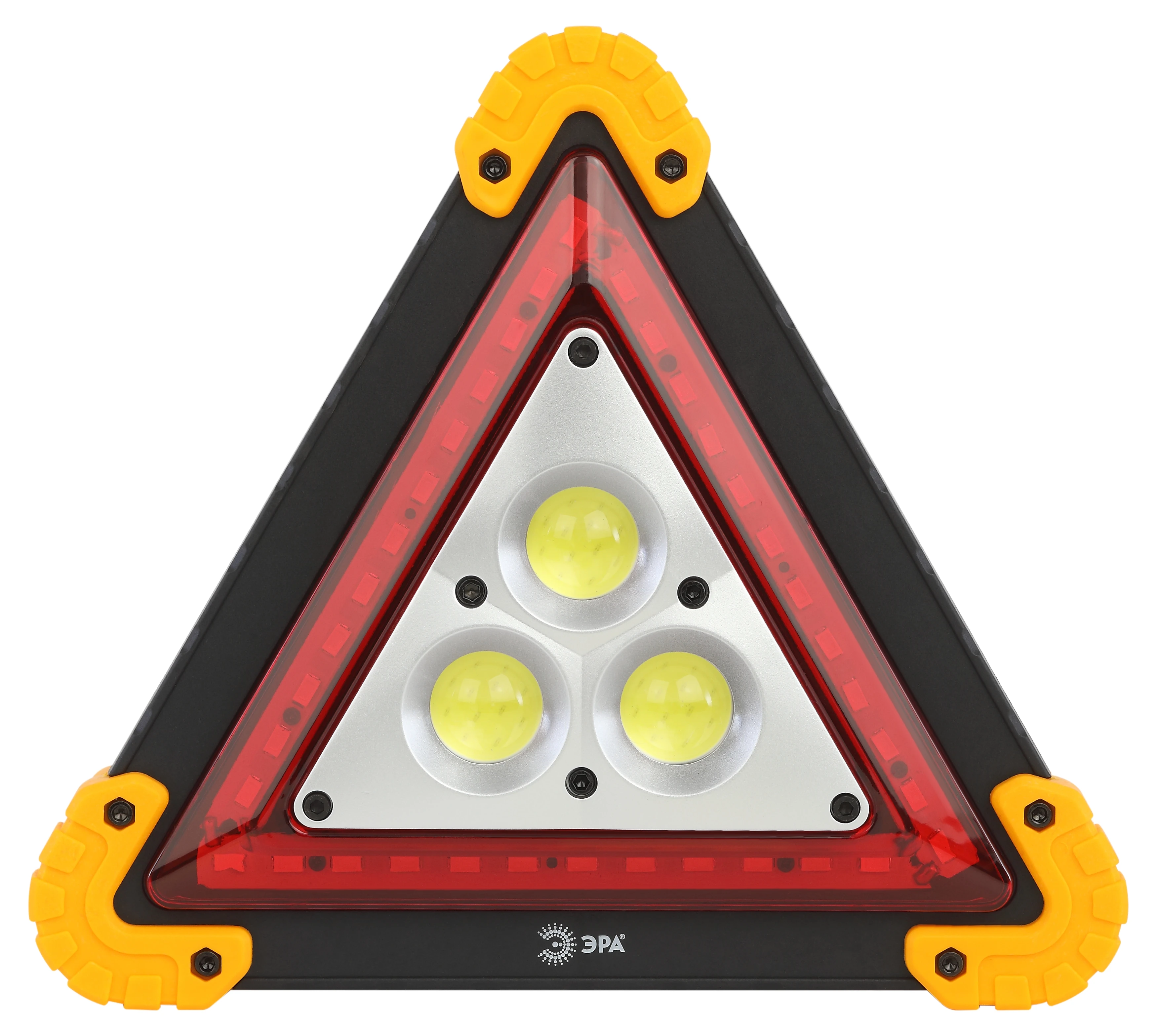 Фонарь автомобильный AA-801 аккумуляторный светодиодный аварийный знак (15Вт COB+LED