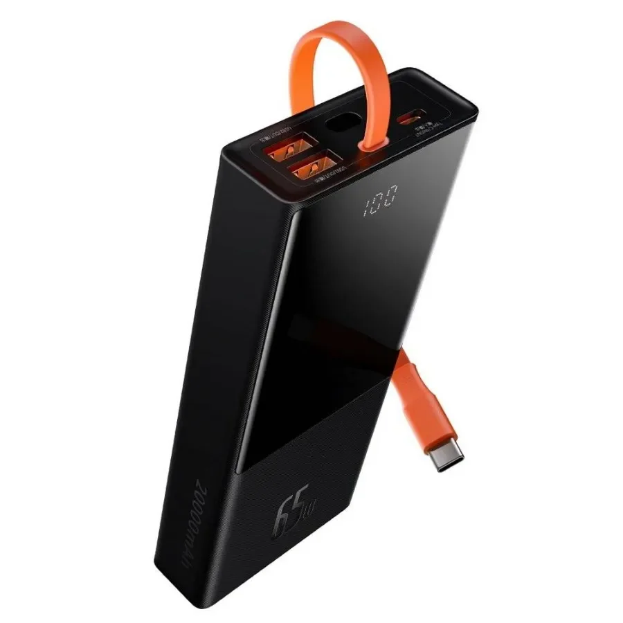 Фото Внешний аккумулятор/Baseus/Elf Digital Display/Fast Charging/Power Bank/ С кабелем Type-C/20000mAh/65W №1