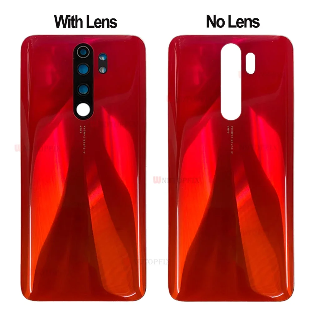 3D стекло для Xiaomi Redmi Note 8 Pro задняя крышка батарейного отсека заднее Крышка Корпус +