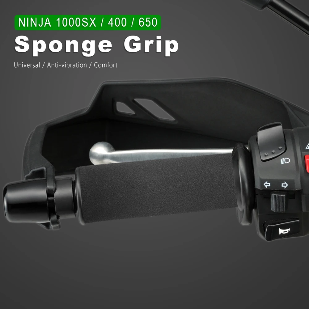 

Handlebar Grips Sponge For Kawasaki J125 J300 Ninja 1000SX 125 400 650 300 250 H2 SX SE Carbon ZX10R ZX12R ZX6R ZX14R Z900RS