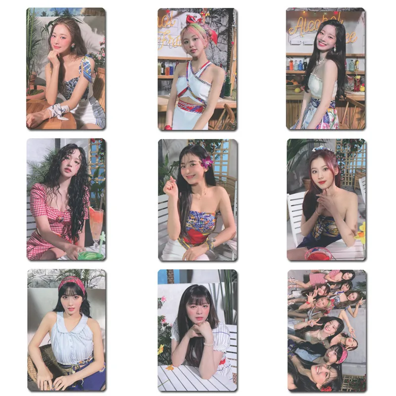 

10pcs/set KPOP TWICE Album Taste Of Love Photocard LOMO Card Single Sides Postcard Lim Na Yeon Yoo JungYeon Fans Collection Gift
