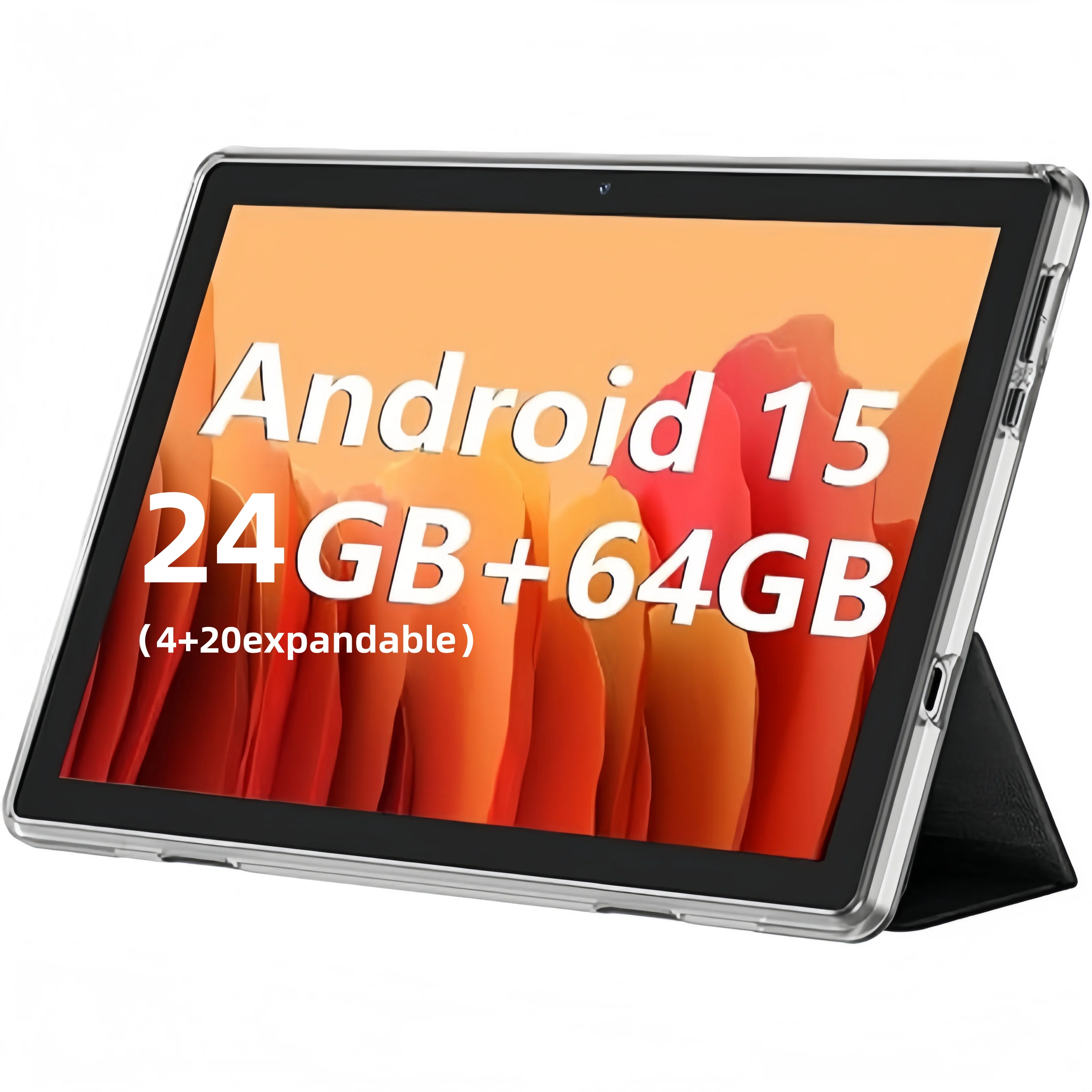 Фото Планшет COLORROOM K12E на Android 15, 10.1 дюйма, с защитным чехлом, 24 ГБ ОЗУ, 64 ГБ ПЗУ, IPS, сертифицирован GMS, с возможностью расширения до 1 ТБ. №1