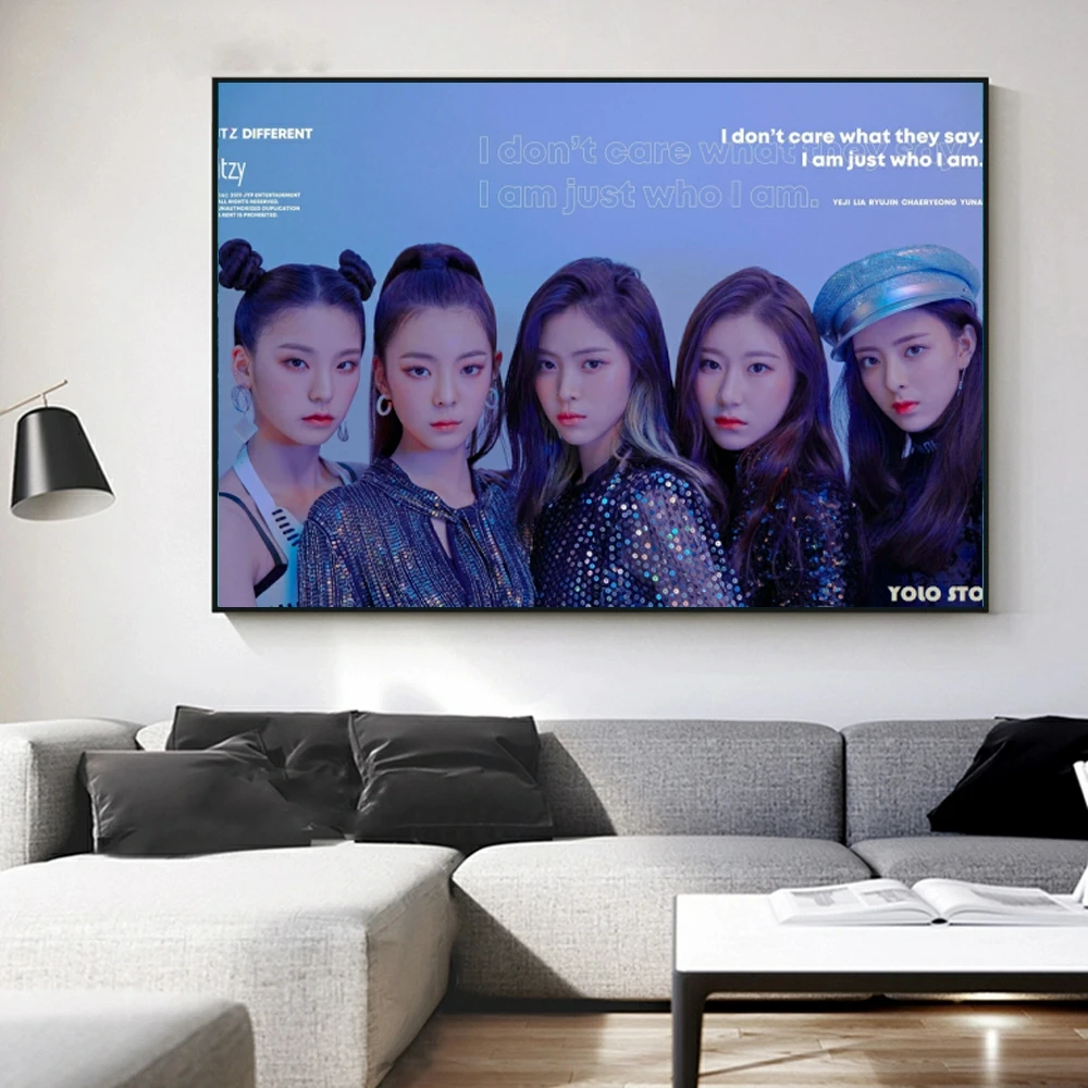 

ITZY Kpop Idol алмазная живопись корейское искусство 5D мозаика для творчества новые наборы для вышивки крестиком домашний декор