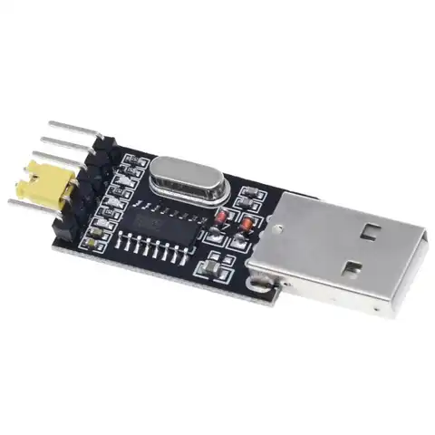 CH340G USB-to-UART (USB-to-TTL) converter,  конвертер на основе CH340G, 3.3В и 5.0В, сигналы TXD, RXD, светодиоды