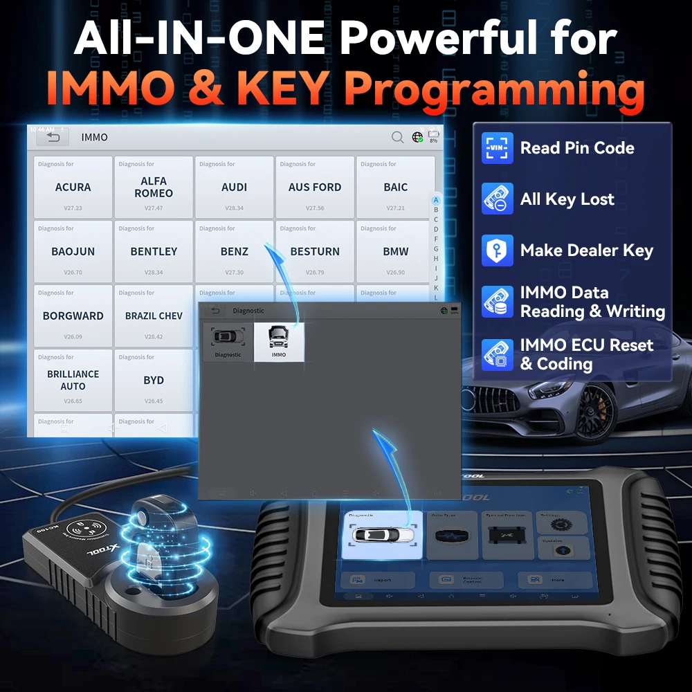 XTOOL X100 PAD3 Автопрограмматор Ключей Инструмент для Программирования IMMO X100PAD3 Все