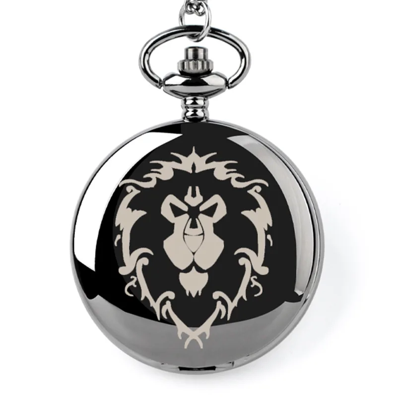 

5pcs Personality Charm Lion Pattern Pocket Watch Casual Fashion Pendant Clothing Accessories Men's Ladies Quartz Clock Gift
