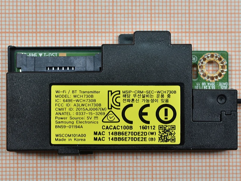 WIi-Fi Bluetooth WCH730B BN59-01194A