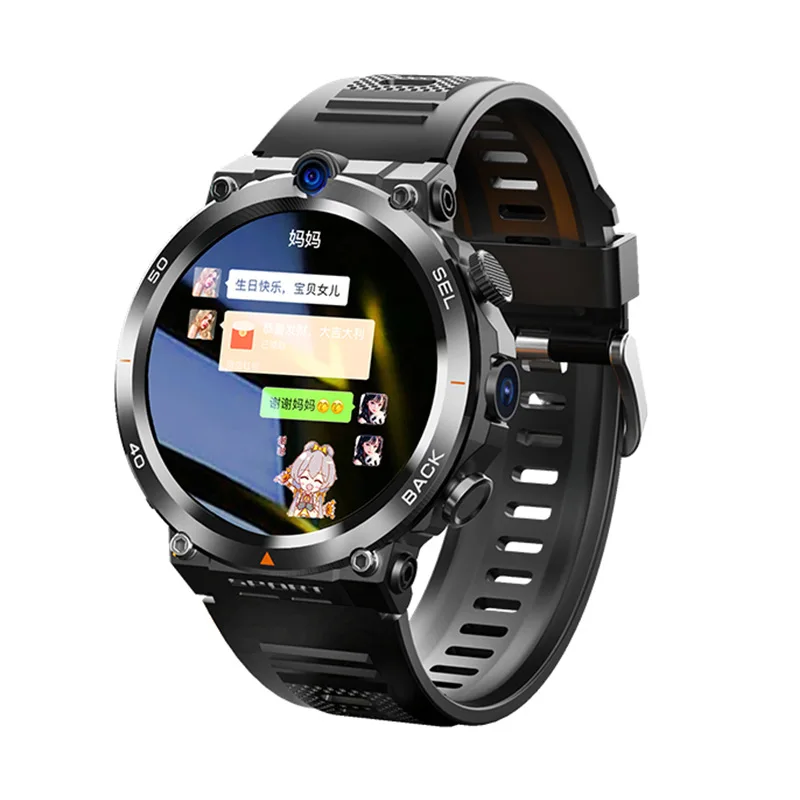 Фото Новые сетевые умные часы H10 4G, камера 16GROM, SIM-карта, GPS, Wi-Fi, беспроводной быстрый доступ к Интернету, NFC, Android умные часы №2