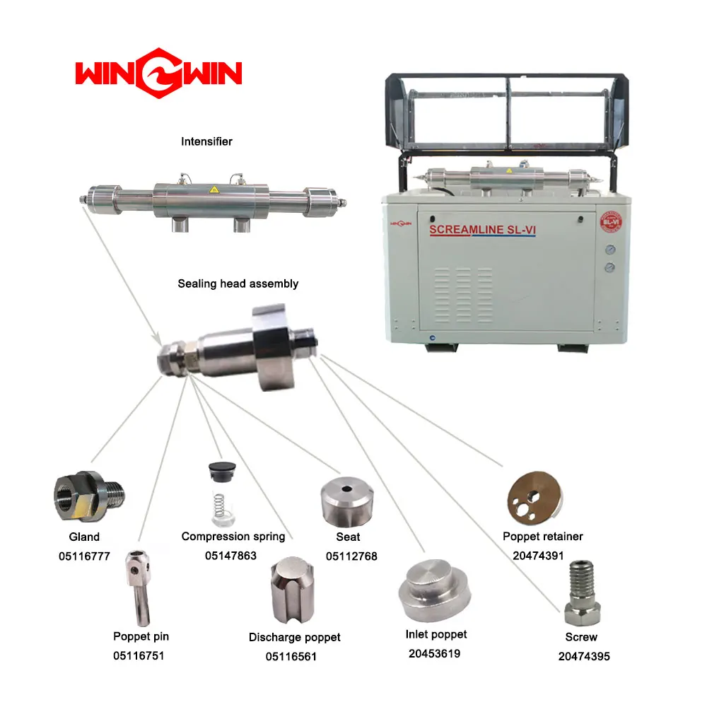 

Waterjet Cutting Machine Spares Inlet Poppet 20453619 suit for Water Jet Cutting Machine