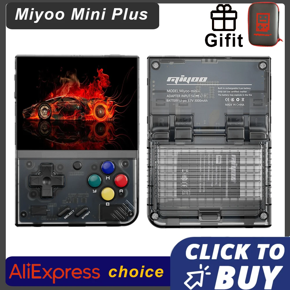 MIYOO Mini Plus: Portable Retro Handheld Game Console with 3.5-inch IPS HD Screen – A Classic Gaming Emulator for Children, an Ideal Gift, and Operating on Linux System. MIYOO Mini Plus: Portable Retro Handheld Game Console with 3.5-inch IPS HD Screen – A Classic Gaming Emulator for Children, an Ideal Gift, and Operating on Linux System.