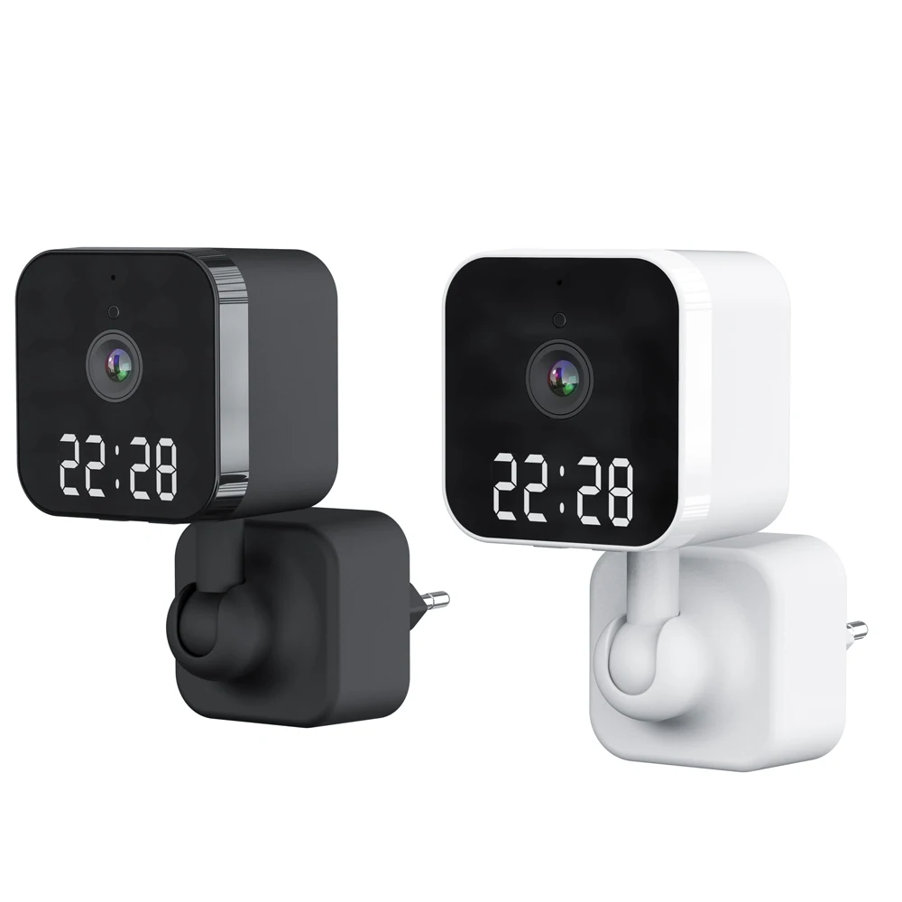 

Беспроводная цифровая камера 1080P HD, часы P2P для домашней безопасности, маленькая IP-камера