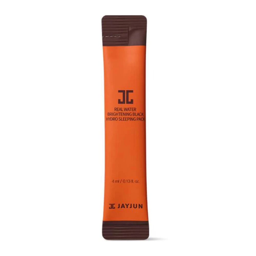 Антивозрастная ночная маска для лица с пептидами JayJun Real Water Brightening Black Hydro Sleeping Pack 4 мл