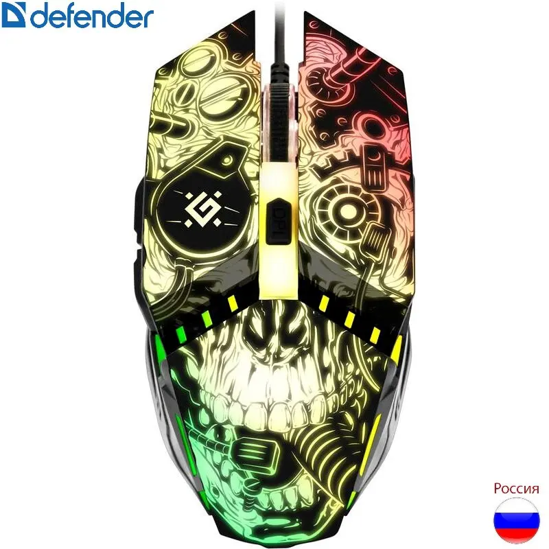 Игровая мышь Defender AddOn GM-702L 6 кнопок, 12800dpi - Крутые и недорогие мышки клавиатуры гарнитура