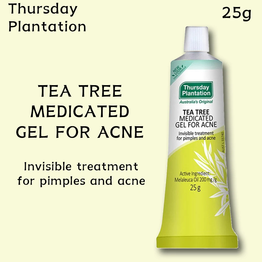 

Original Thursday Plantation Tea Tree Medicated Gel For Acne 25g Improve and Clean Gentle Maintain Water Oil Balance Skin Care