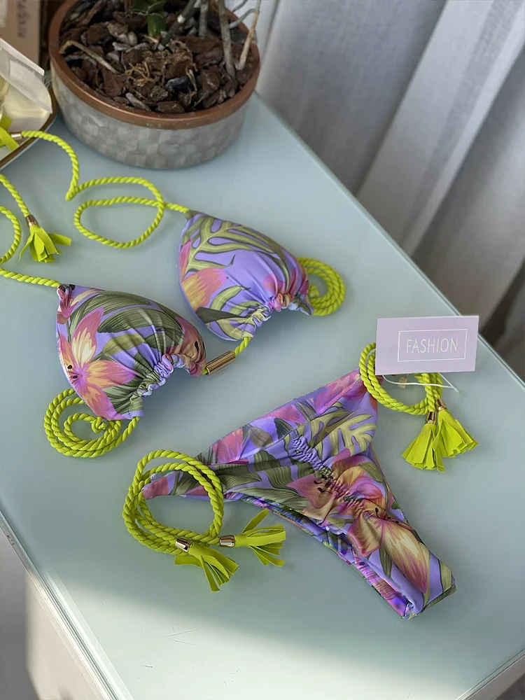 Miyouj сексуальные бикини с вырезами женский купальник пуш-ап микро стринги