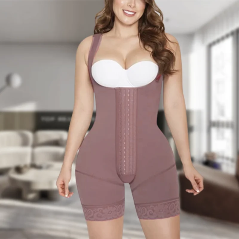 

Strong Compression Shapewear Butt Lift Tummy Control Faja Colombianas Slimming Garments Post Surgery Bodysuit Short For Women
