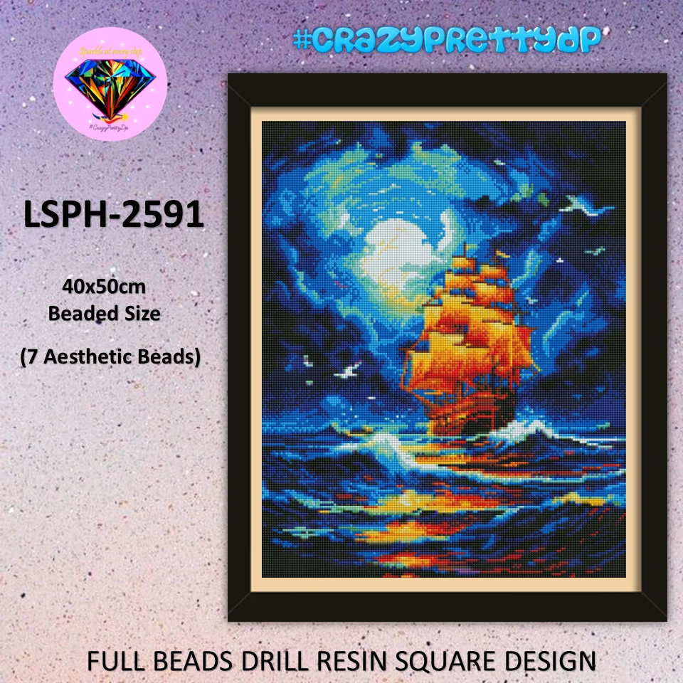 Сумасшедший надодп LSPH 2591 алмазная живопись КВАДРАТНАЯ смола мягкий ворс