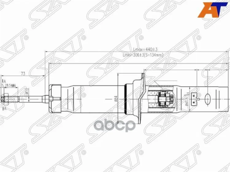 Стойка Передняя Honda Civic/Orthia/Partner 95-02/Domani 97-02 Lh=Rh Sat арт. ST-51605-S01-A01