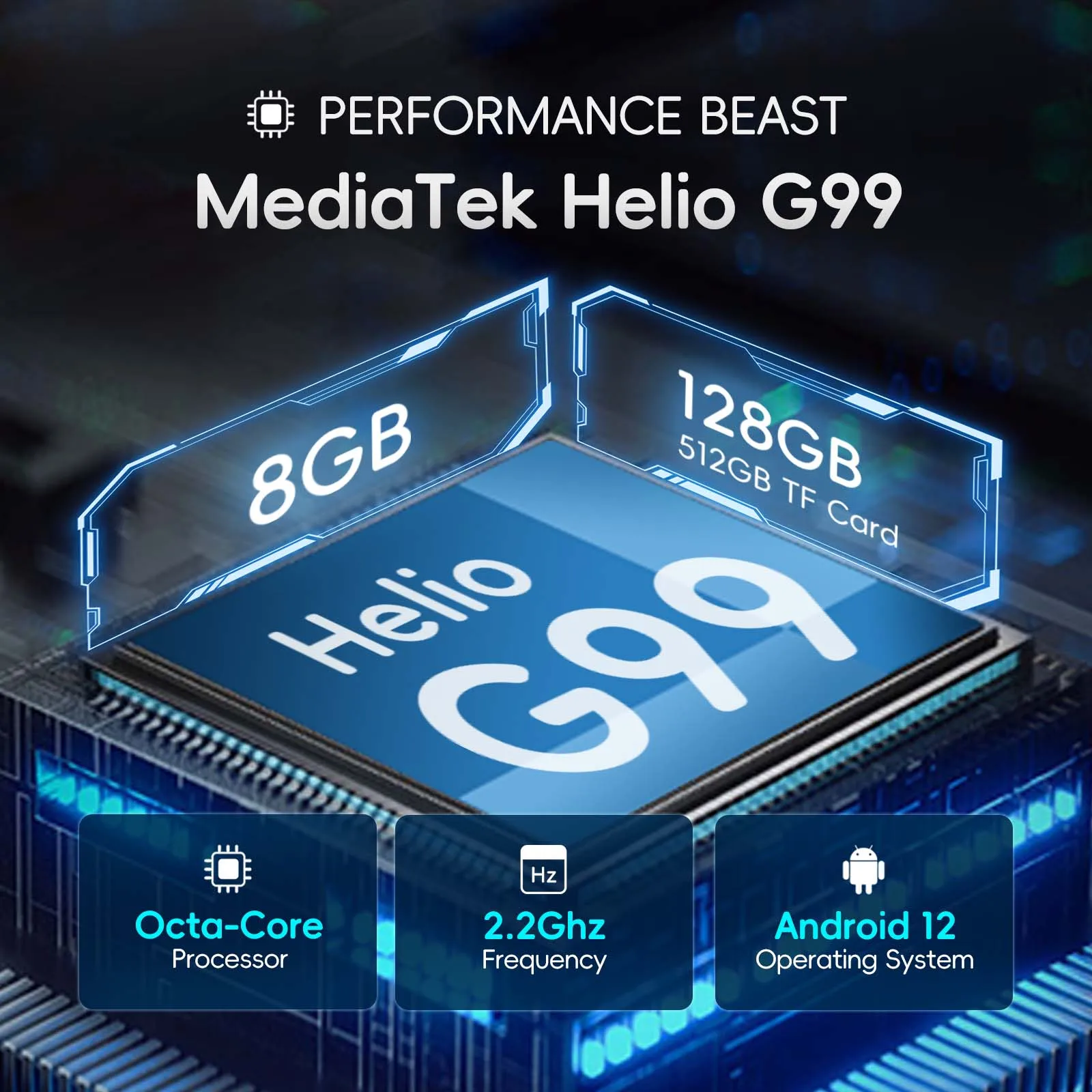 Фото Прочный планшет ONERugged M10T, планшет Android 10,1 дюйма, 8 ГБ + 128 ГБ, 10000 мАч, промышленный ПК с 4G LTE/WiFi 5/BT 5,1/NFC №2