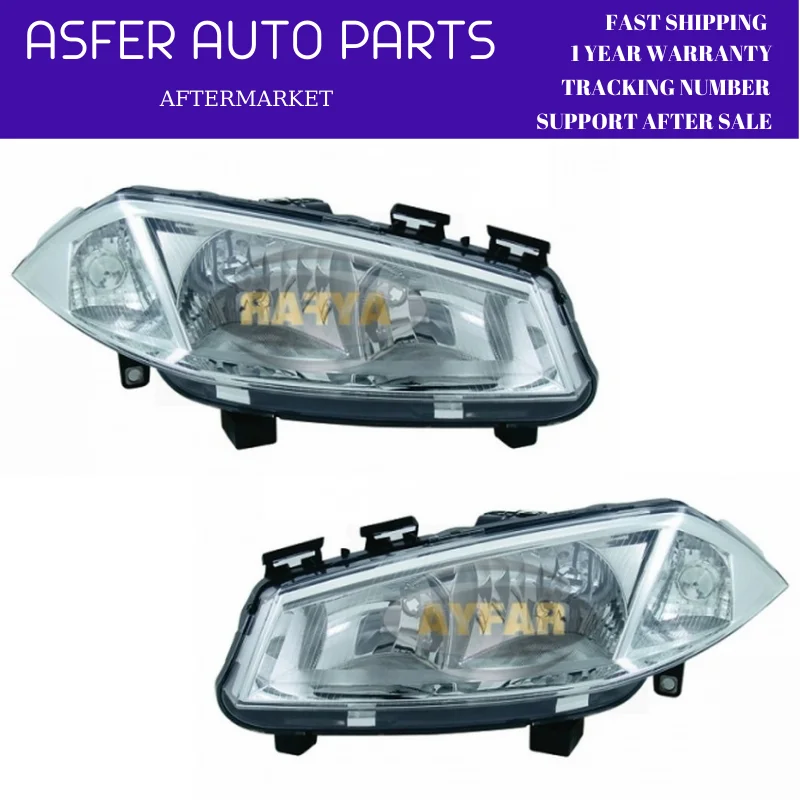 

Headlight For Renault Megane MK2 II 2003 - 2006 Right Left High Quality Reasonable Price OEM 7701054655 7701054656 7701064017