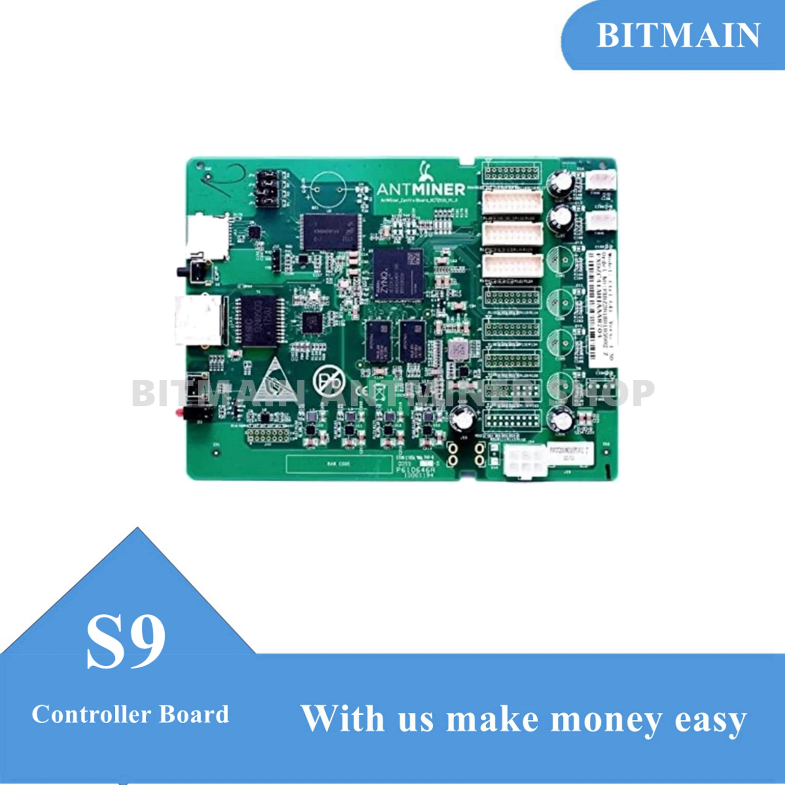 Bitmain Antminer S9 S9I S9J R4 T9, плата управления, без вируса, вход-выход, Замена материнской платы