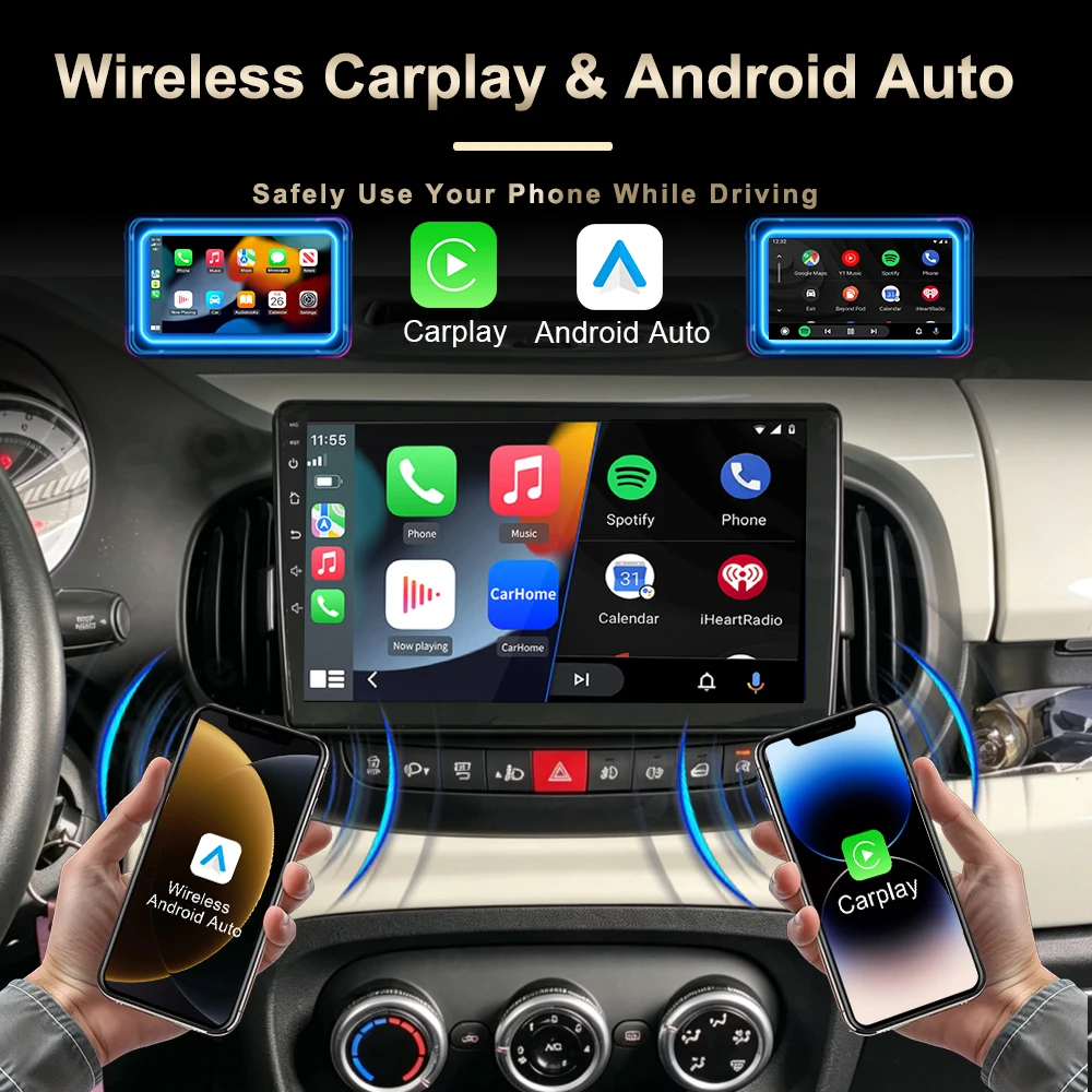 Фото Android 16 Carplay для Fiat 500L Egea Doblo 2012-2017, 8-ядерный GPS-навигатор, автомобильная мультимедийная система, видеоплеер, 4G Wi-Fi, автомагнитола №4