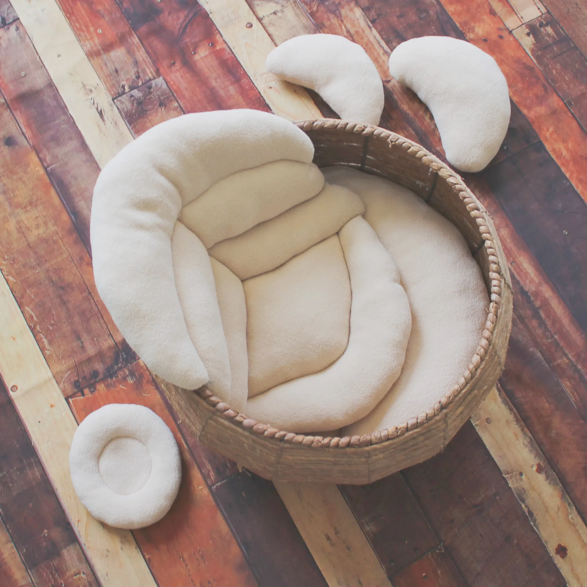 Newborn Photography Props Posing Aids Soft Poser Pillow Pads Filling Basket Mat Cuhsion for Fotografia Accessories Set Studio