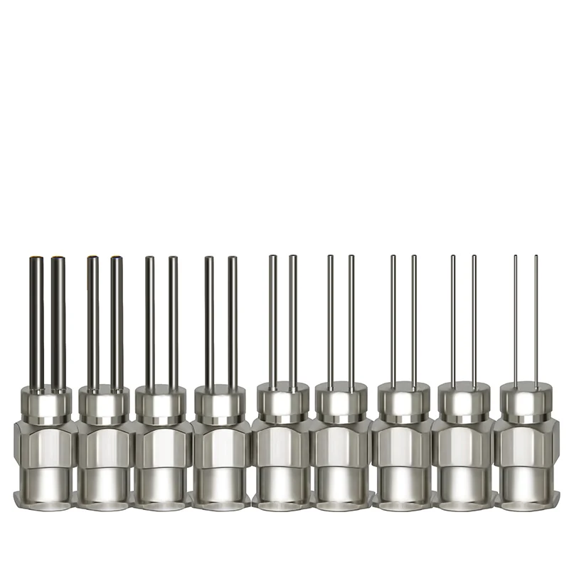 

5PCS 4-tube 4-hole dispensing needle dispensing nozzle corrosion-resistant stainless steel dispensing head total length 25mm