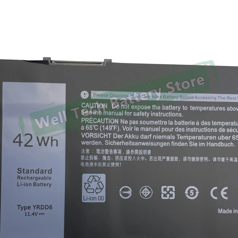 YRDD6 аккумулятор для ноутбука DELL inspiron 14-5490 5491 5493 5498 15-5590 5591 5593 5598 5480 5482 5485 5584